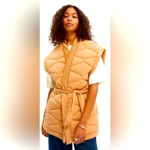 SCOTCH & SODA Quilted Waist Tie Gilet